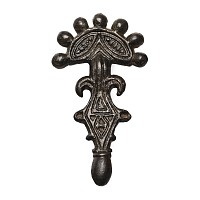 Gothic Bronze Radiate-Headed Brooch