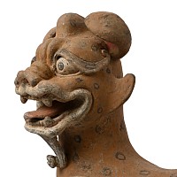 Life-Size Chinese Han Tomb Guardian Terracotta Dog