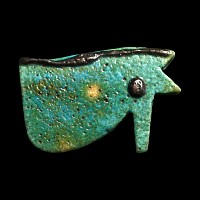Egyptian Faience Wedjat Eye Amulet