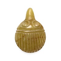 Egyptian Style Green Stone Hedgehog Amulet