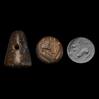 Mesopotamian Stamp Seal with Ibex