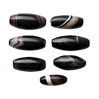Large Bactrian Banded Agate Bead Group