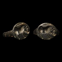 Eastern Greek Bronze Ring with Bull