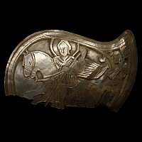 Post Medieval Carved Nacre with St George