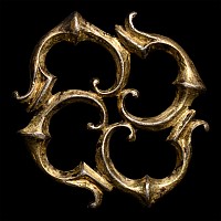 Roman Silver-Gilt Trumpet Brooch