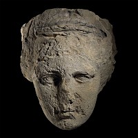 Three Times Life-Size Roman Head of the Goddess Diana