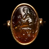 Renaissance Carnelian Gem in Gold Mount