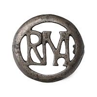 Roman Silver 'ROMA' Plate Brooch