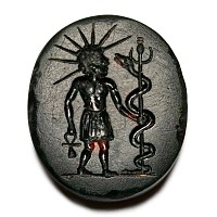 Roman Gnostic Green Jasper Gemstone