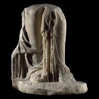 Large Lower Section of a Roman Marble Figure of the Goddess Isis