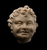 Roman Marble Head of Eros, the Greek God of Love
