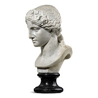 Marble Head of the Greek Goddess Aphrodite