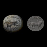 Kushan-Sasanian Chalcedony Stamp Seal