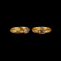 Stuart Period Gold Memento Mori Ring with Skull and Crossed Bones for Ian Shepherd