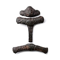 Viking Iron Sword Pommel, Upper Guard and Lower Guard