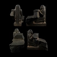 Egyptian Basalt Bassinophore Fragments for the Customs Official Wahibre, son of Paeftchawy