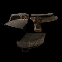Egyptian Basalt Bassinophore Fragments for the Customs Official Wahibre, son of Paeftchawy