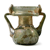 Roman Glass Handled Jar