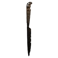 Stuart Period Knife with Bronze Figural Handle