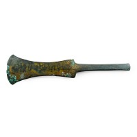 Bronze Age Tanged Copper Flat Axehead
