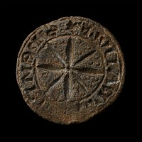 Medieval Round Lead Seal Matrix for Henry, son of Ralf