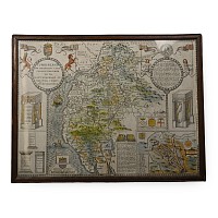 Hadrian's Wall and Roman Antiquities Map by John Speed