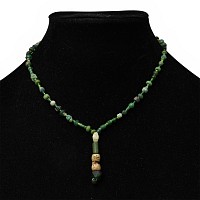 Roman Green Glass and Other Bead Necklace String