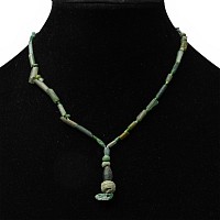 Roman Green Glass and Other Bead Necklace String