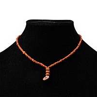 Roman Orange Glass Bead Necklace String