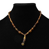 Roman Yellow Glass and Other Bead Necklace String