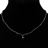 Roman Black Glass and Other Bead Necklace String