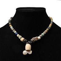 Western Asiatic Glass and Stone Bead Necklace String