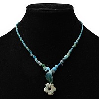 Achaemenid Blue Glass and Other Bead Necklace String