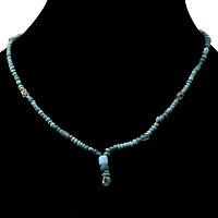 Achaemenid Blue Glass and Other Bead Necklace String
