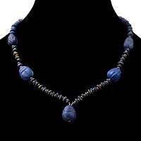 Western Asiatic Style Lapis Lazuli Bead Necklace String