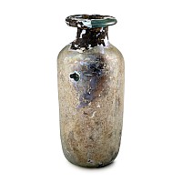 Roman Iridescent Glass Bottle