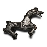 Saxon Bronze Horse Brooch