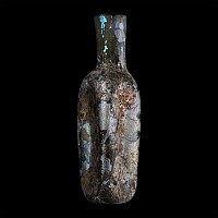 Roman Iridescent Glass Perfume Bottle