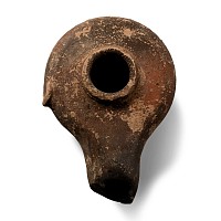 Greek Terracotta Oil Lamp