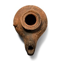 Greek Terracotta Oil Lamp
