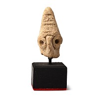 Greek Terracotta Idol Head