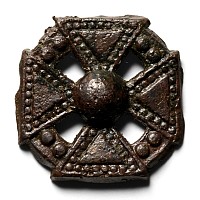 Medieval Pewter Pilgrim's Badge with Cross