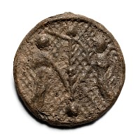 Medieval Pewter Pilgrim's Badge with Annunciation