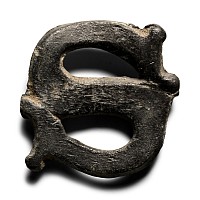 Medieval Pewter Letter 'S' Pilgrim's Badge
