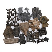 Medieval Pewter Pilgrim's Badge Fragment Group
