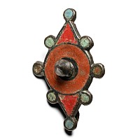 Roman Enamelled Bronze Plate Brooch