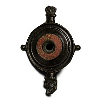 Roman Enamelled Bronze Plate Brooch