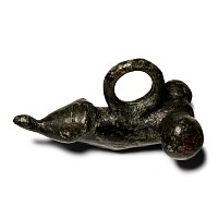 Roman Bronze Phallic Pendant