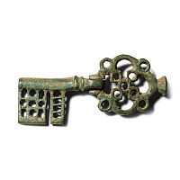 Byzantine Bronze Openwork Key