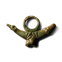 Roman Bronze Phallic Pendant